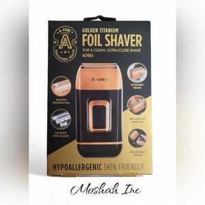 Foil Shaver Golden Titanium For A Clean,Ultra-Close Shave Az1062